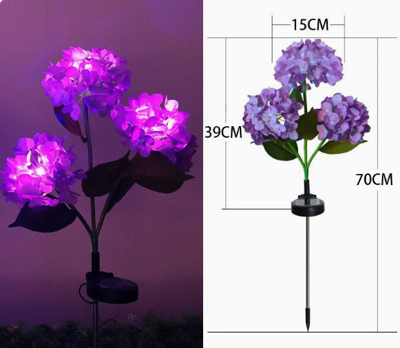 🔥Hot Sale-59% OFF🔥Outdoor Solar Hydrangea Flower Lights