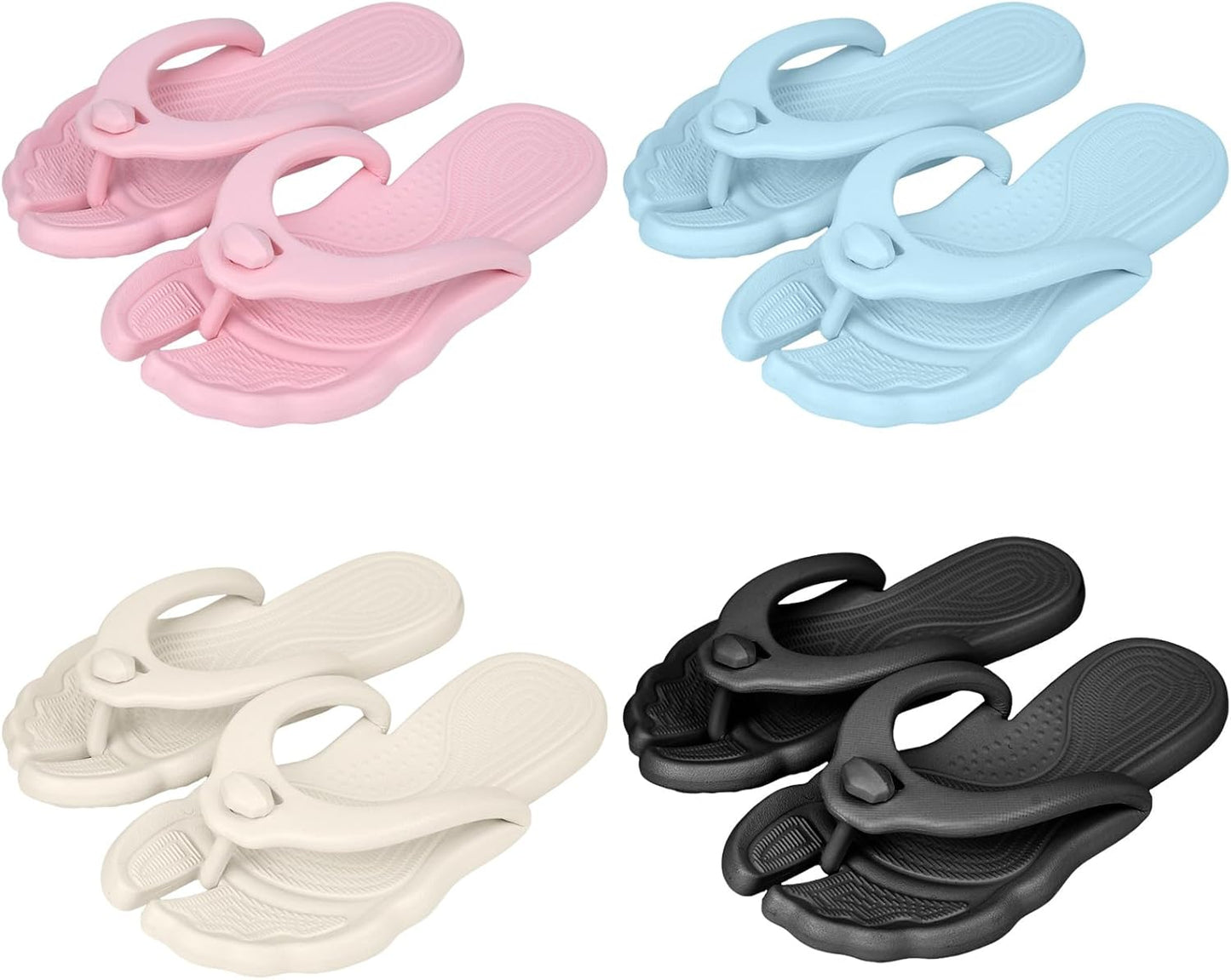 ⏰Last day Promotion🔥Flip Flops for Women Men 🩴Travel Slippers Shower Shoes Foldable🛀 Bathroom ⛺️Camp🏖️ Beach Sandals Lightweight Non-Slip Quick Dry