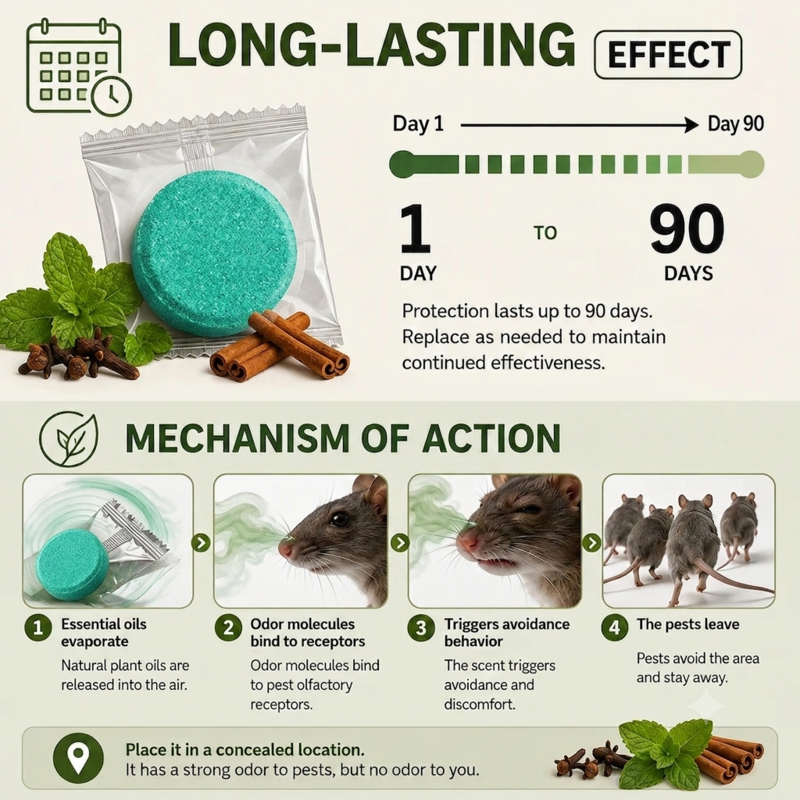 🐀 50% OFF NOW!⚡🟢Rodent-Insect Repellent Tablets - 12 Pack