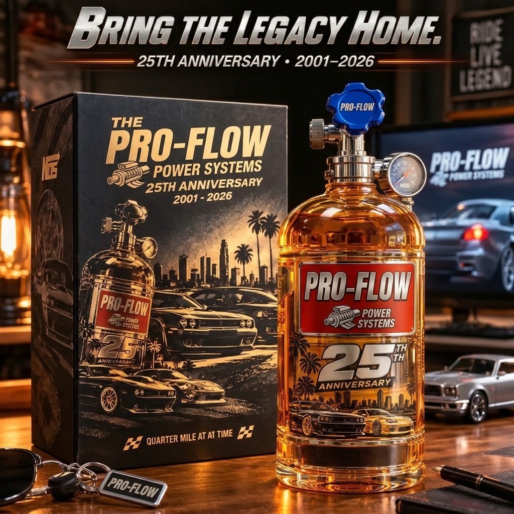 🏎️25th Anniversary Street Racing Nitrous Tank Whiskey Decanter with Collector’s Box