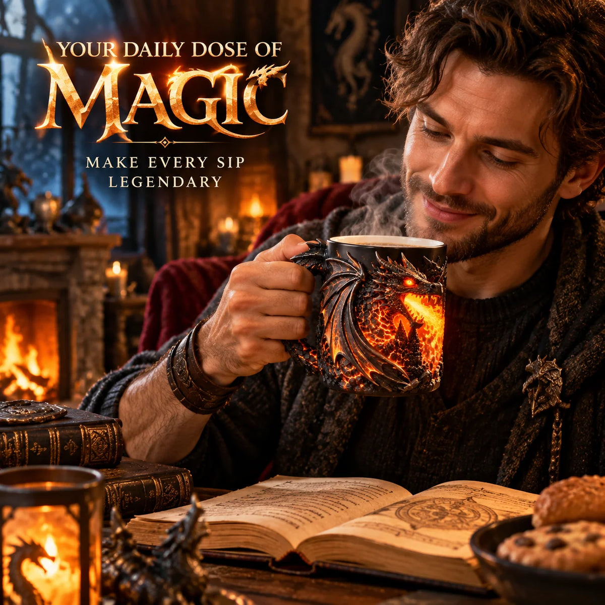 Color-Changing Dragon Mug – 3D Heat-Reveal Coffee Cup