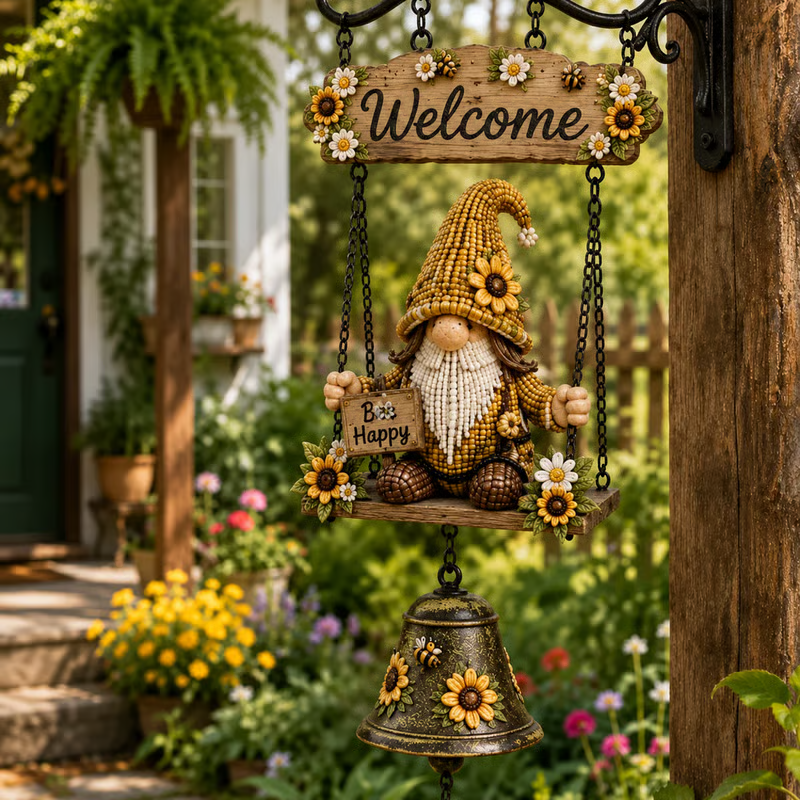🧙♂️Gnome Welcome Doorbell Outdoor Decor