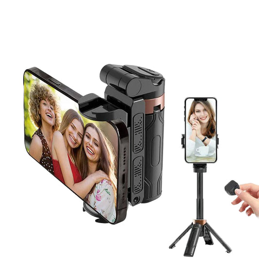 2026NEU🎉Mini Selfie Stick Faltbarer 3-in-1 ausziehbarer Griff Telefon-Schiebestativ mit BT-Fernbedienung