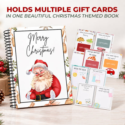 🎁 Christmas Gift Card Book – 12 Gift Card Holder Pages
