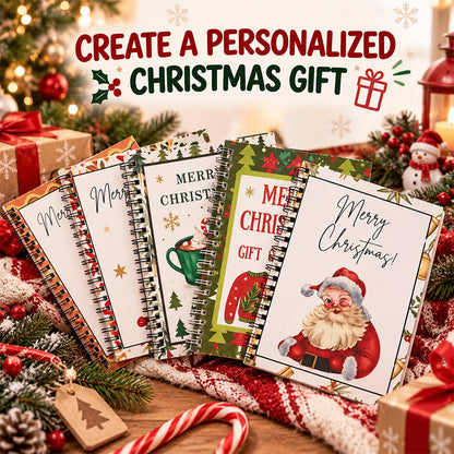🎁 Christmas Gift Card Book – 12 Gift Card Holder Pages
