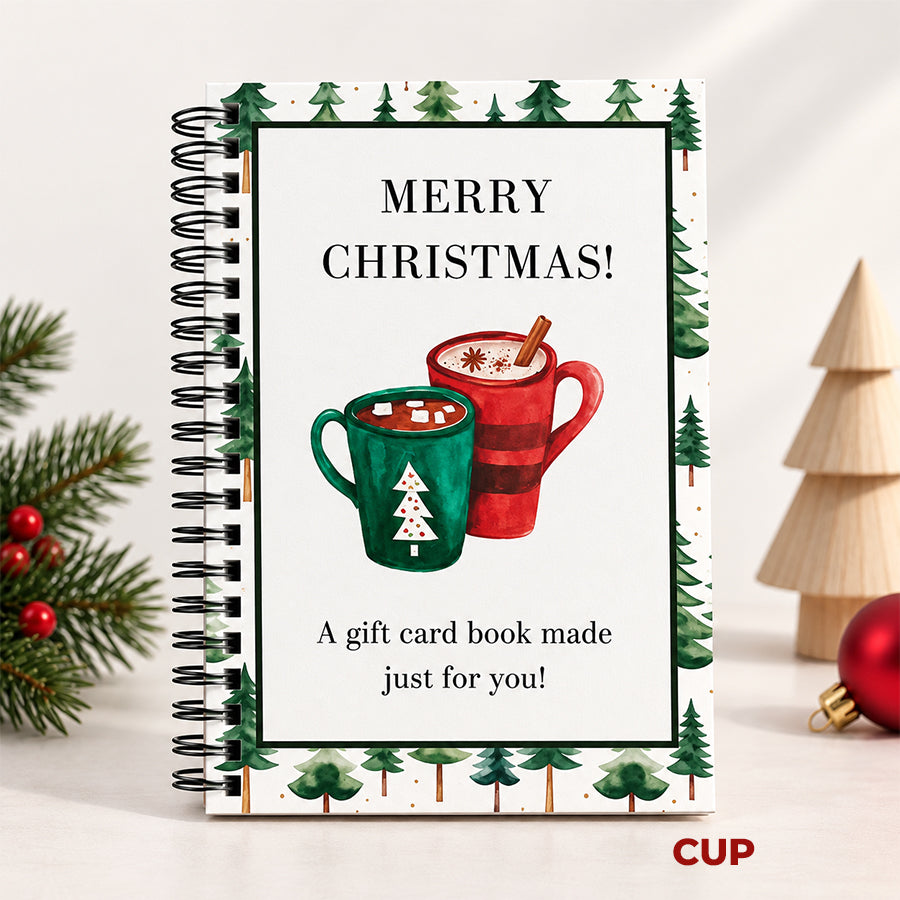🎁 Christmas Gift Card Book – 12 Gift Card Holder Pages