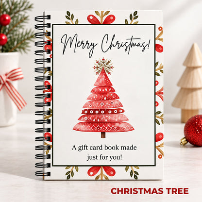 🎁 Christmas Gift Card Book – 12 Gift Card Holder Pages