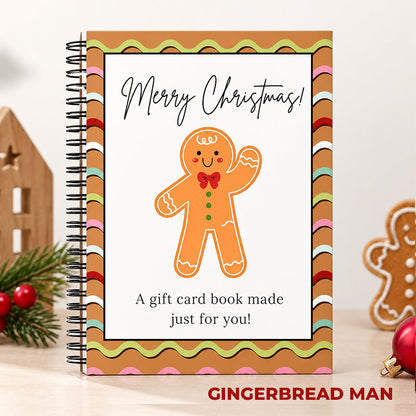 🎁 Christmas Gift Card Book – 12 Gift Card Holder Pages