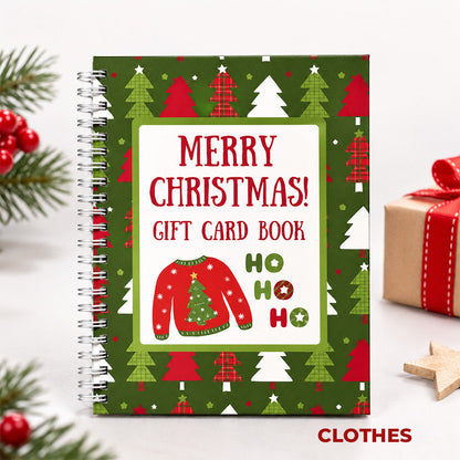 🎁 Christmas Gift Card Book – 12 Gift Card Holder Pages