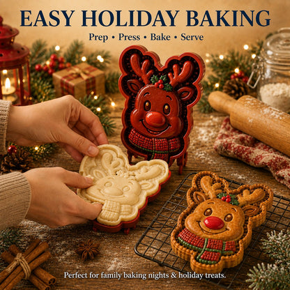 🏅Best Seller 🎄 9-Design Christmas Mini Pie Mold Collection 🥧✨