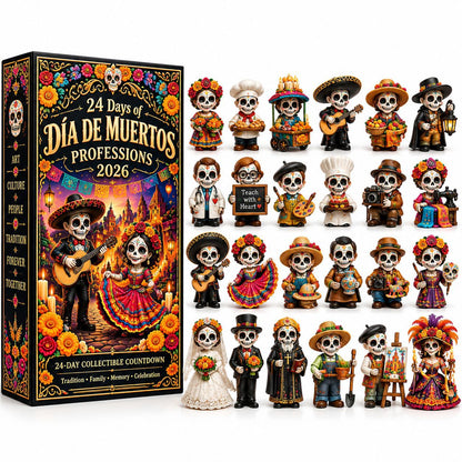 24-Day Día de los Muertos Miniature Countdown Calendar
