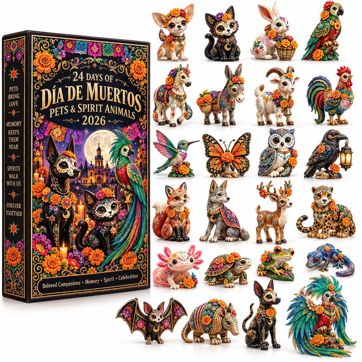 24-Day Día de los Muertos Miniature Countdown Calendar