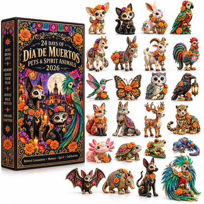 24-Day Día de los Muertos Miniature Countdown Calendar