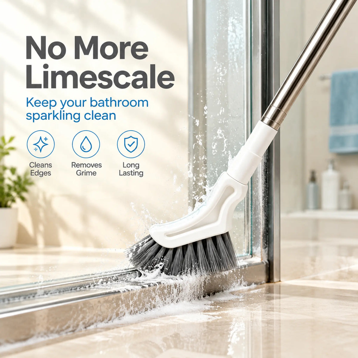 Telescopic Crevice Cleaning Brush – Long Handle for Tight Spaces🧹