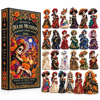 24-Day Día de los Muertos Miniature Countdown Calendar