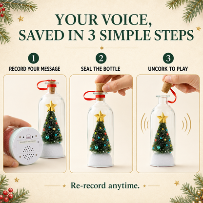 🎁Recordable Christmas Tree Keepsake – Personalized Voice Message Gift