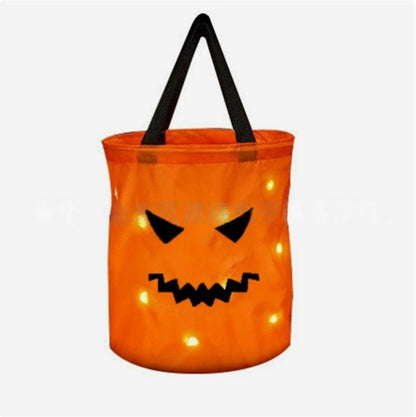 🎃 2026 Sale — Over 19,000 Sold!✨ Halloween Glowing Pumpkin Bag – LED Lights & Spacious Interior 🍬