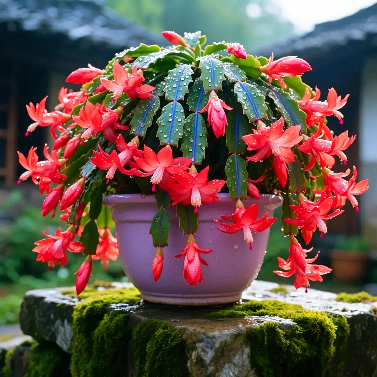 ✨🌸 Rainbow Schlumbergera – Beautiful, Easy-Care Seasonal Blooms