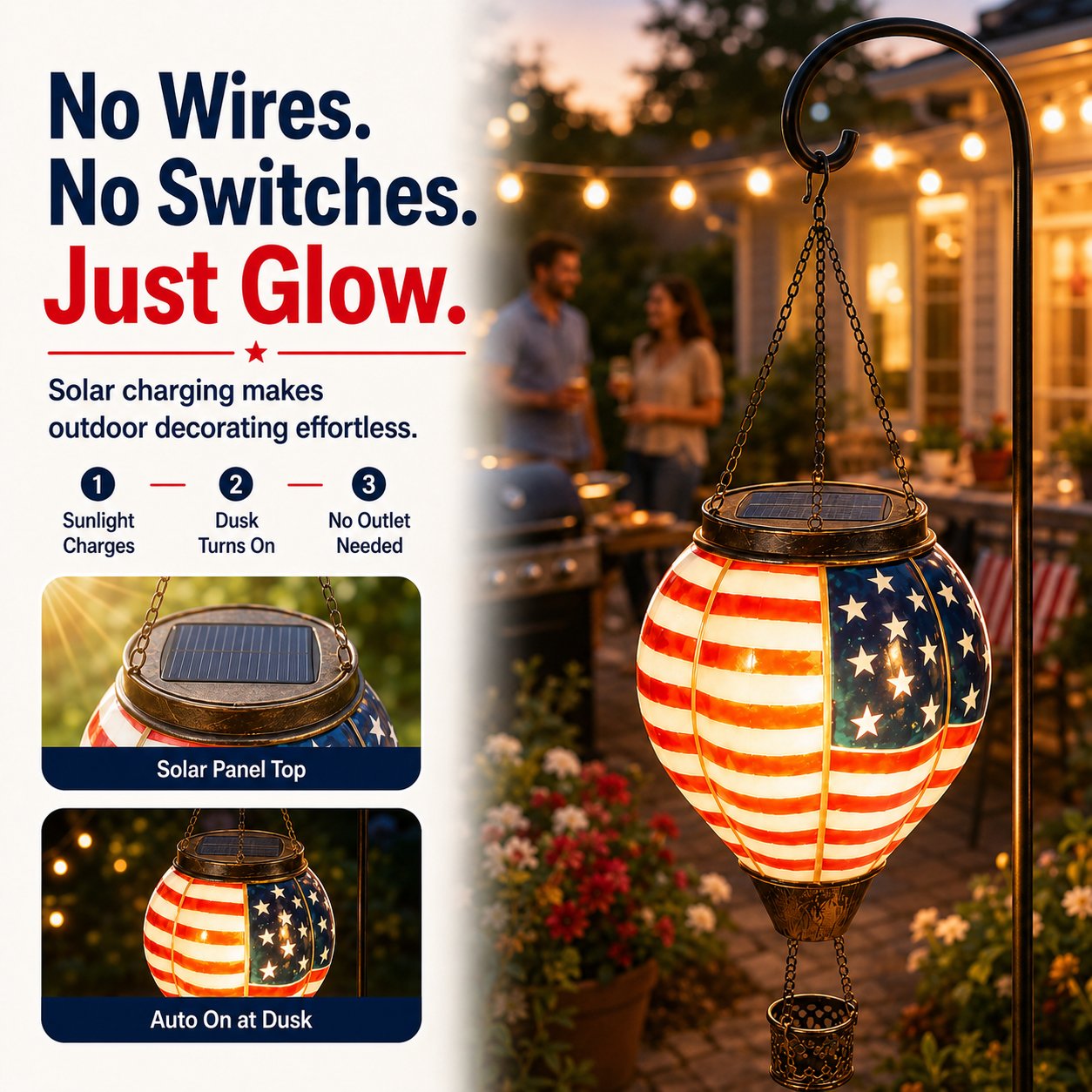 ⏰Last day Promotion🏆75K+ SOLD! 🔥250th Anniversary Solar Hot Air Balloon Lantern