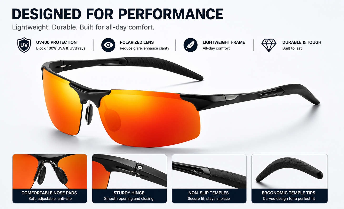 🚀2026 Hot Sale✨New-Photochromic Sunglasses with Anti-glare Polarized Lens