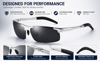 🚀2026 Hot Sale✨New-Photochromic Sunglasses with Anti-glare Polarized Lens