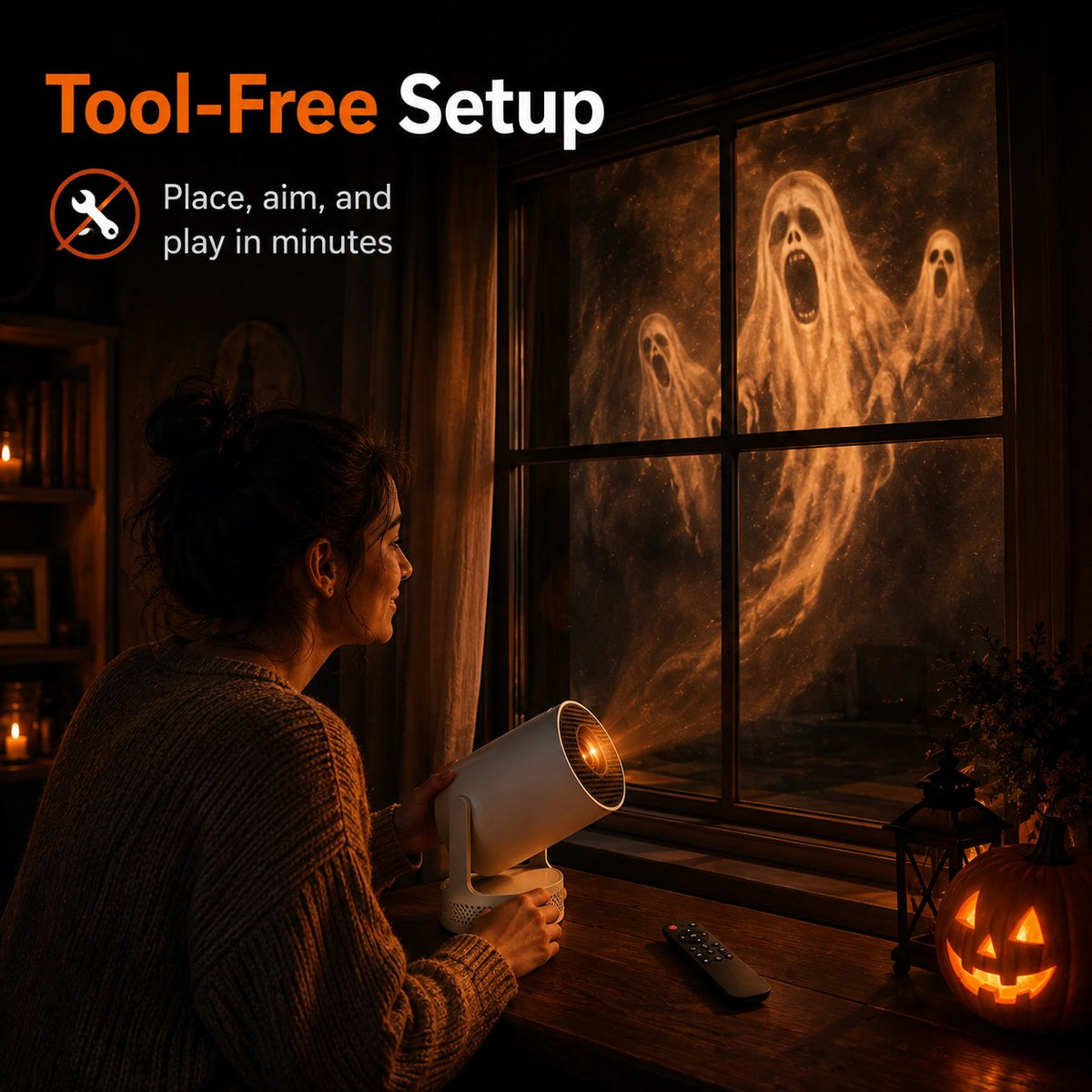 🏅2026 Best Seller 👻 Halloween Window Projector