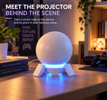 🎮 Pixel Fantasy Scene Projector – Ambient Decor for Gaming Rooms