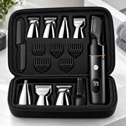 🪒 5-in-1 Men's Electric Grooming Kit – All-in-One Body Hair Trimmer for Head-to-Toe Grooming ✨
