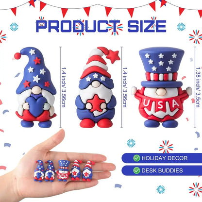 ⏳Zeitlich begrenztes Angebot🎁 (40er Set) Patriotische Zwergenfiguren 4. Juli Geschenk