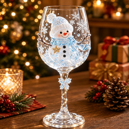 HOT SALE🎁✨Christmas 3D Wine Glass Collection Gift Box Set