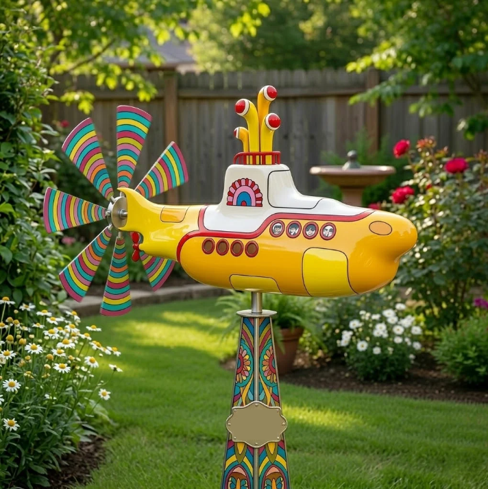 Limited Time Offer ⏳--Retro Yellow Submarine Wind Spinner