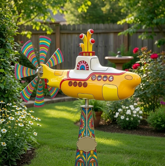 Limited Time Offer ⏳--Retro Yellow Submarine Wind Spinner