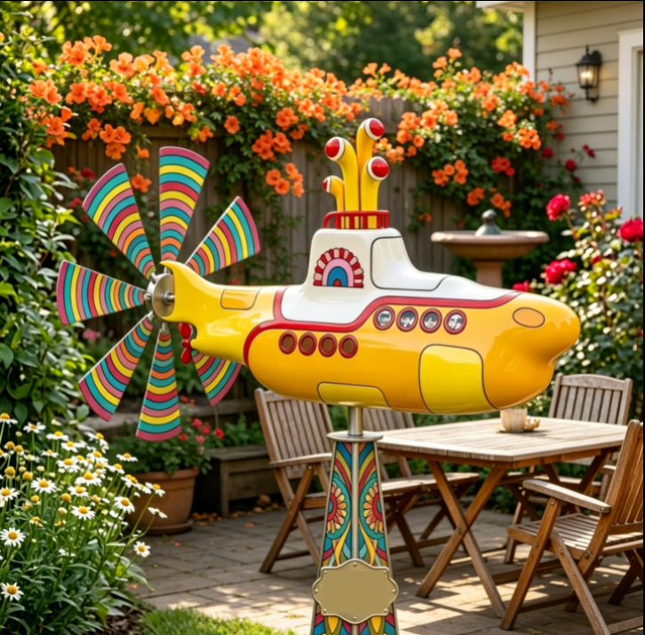 Limited Time Offer ⏳--Retro Yellow Submarine Wind Spinner