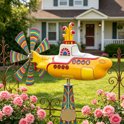 Limited Time Offer ⏳--Retro Yellow Submarine Wind Spinner
