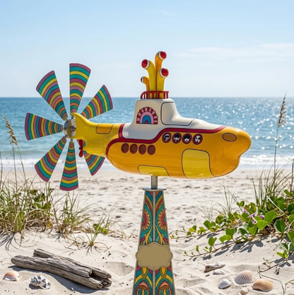 Limited Time Offer ⏳--Retro Yellow Submarine Wind Spinner