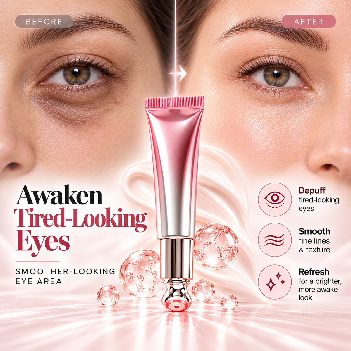 🔥 76% OFF Today! ✨  Eye Renewal Crème – Refresh Your Eyes, Reveal Your Glow! 💖