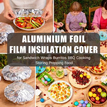 🔥Final Day Sale🔥 50 Hitzeschutzhüllen aus Aluminiumfolie, plastikfrei 🥘