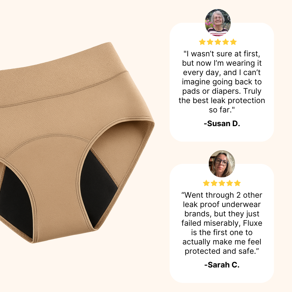 SheBodyFit 100% Leak-Proof Underwear That Won't Let You Down for Women 60+ (4-Pack)