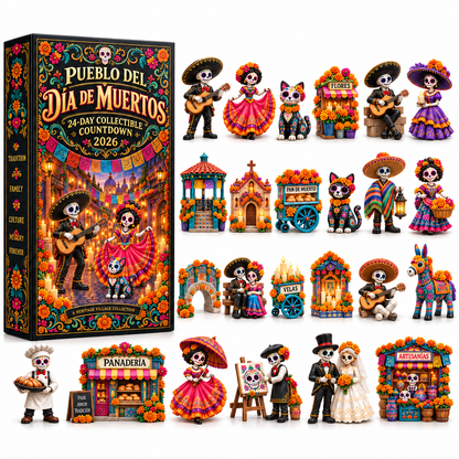 24-Day Día de los Muertos Miniature Countdown Calendar