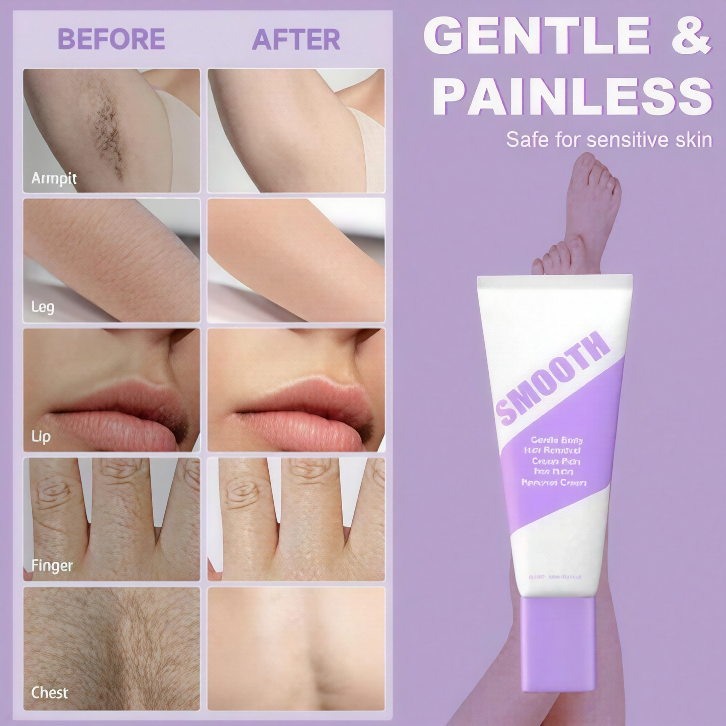 🔔 50% OFF FLASH SALE! Pain-Free Bikini Depilatory Cream | Hypoallergenic
