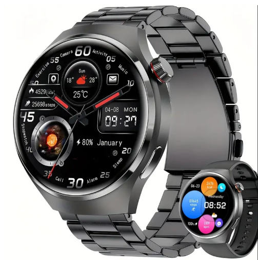 🌎Ends Today: 70% OFF! 🔥【24-hour health check】Steel Band Watch4 Pro⌚Mount Sinai Hospital physician recommended
