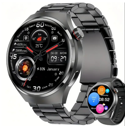 🌎Ends Today: 70% OFF! 🔥【24-hour health check】Steel Band Watch4 Pro⌚Mount Sinai Hospital physician recommended