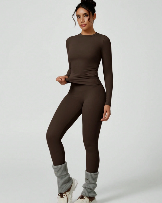 Damen Patchwork Zweiteiliges Yoga-Set Hochelastische Sportbekleidung