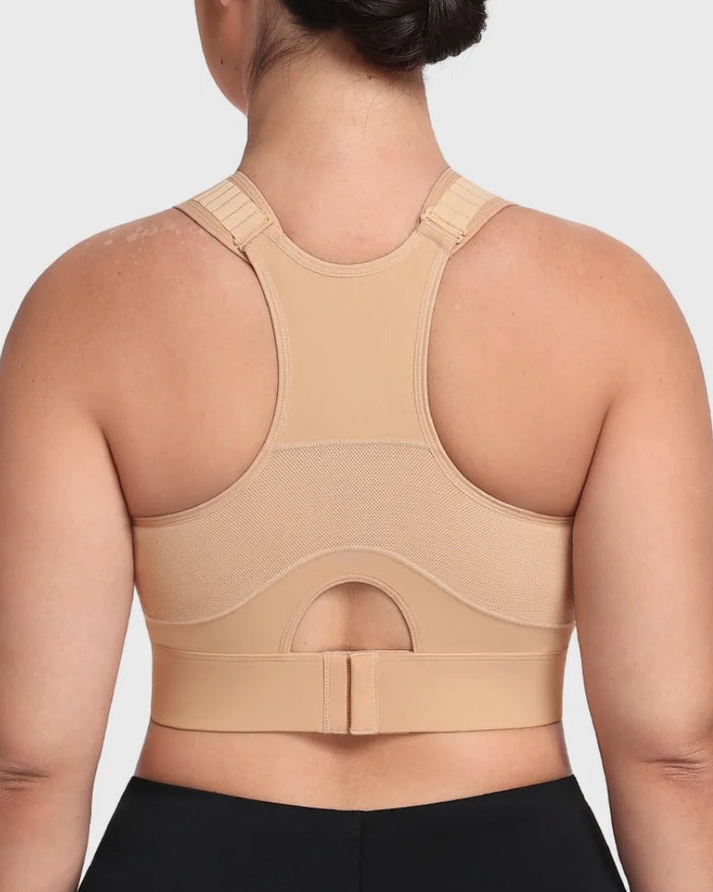 High Impact Racerback Sports Bra Full Coverage for Yoga and Training