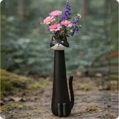 Handmade Creative Cat Vase-desktop Dried Flower Container