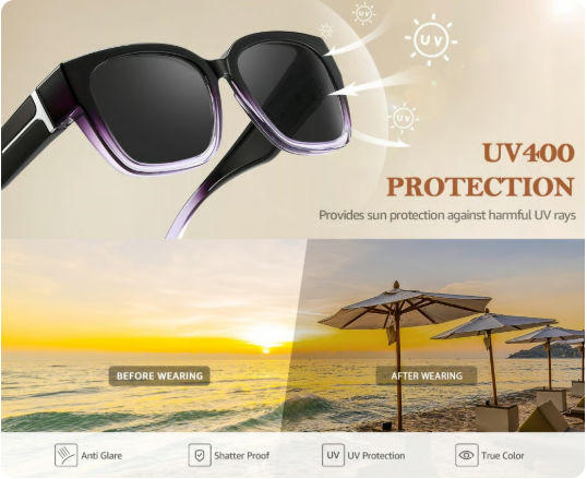 Oversized Sunglasses – Stylish UV Protection Shades for Women