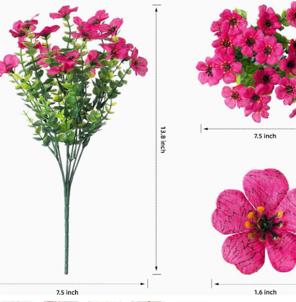 🔥Last Day 50% OFF🔥Realistic UV-Resistant Outdoor Flowers – Zero Maintenance