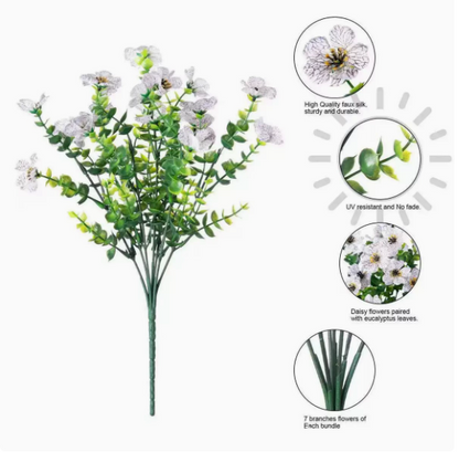 🔥Last Day 50% OFF🔥Realistic UV-Resistant Outdoor Flowers – Zero Maintenance