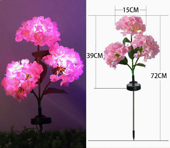 🔥Hot Sale-59% OFF🔥Outdoor Solar Hydrangea Flower Lights