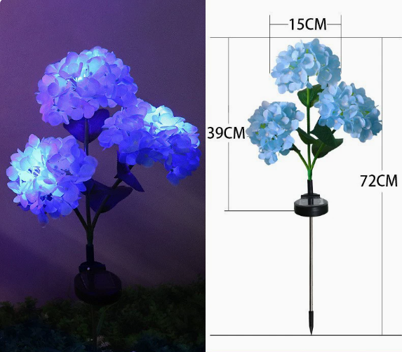 🔥Hot Sale-59% OFF🔥Outdoor Solar Hydrangea Flower Lights